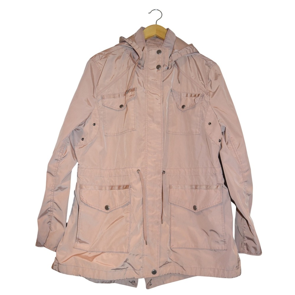 Marc New York Anorak Jacket Womens XXL Pink Excellent Hooded Utility Field Coat